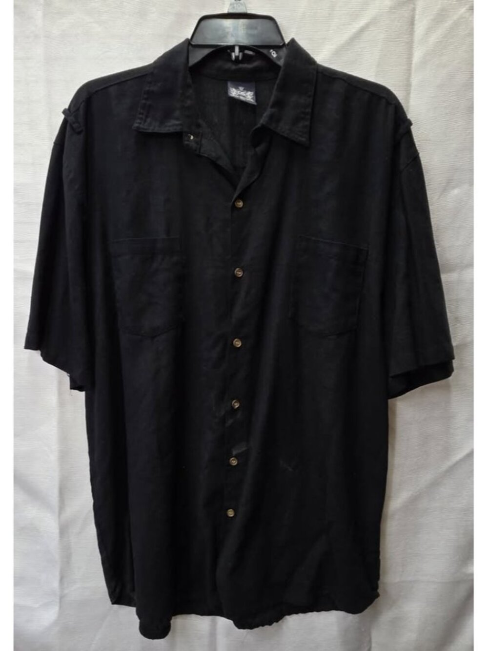 Old Skool Retro Vintage Style Black Button Up Shirt Men’s XL
